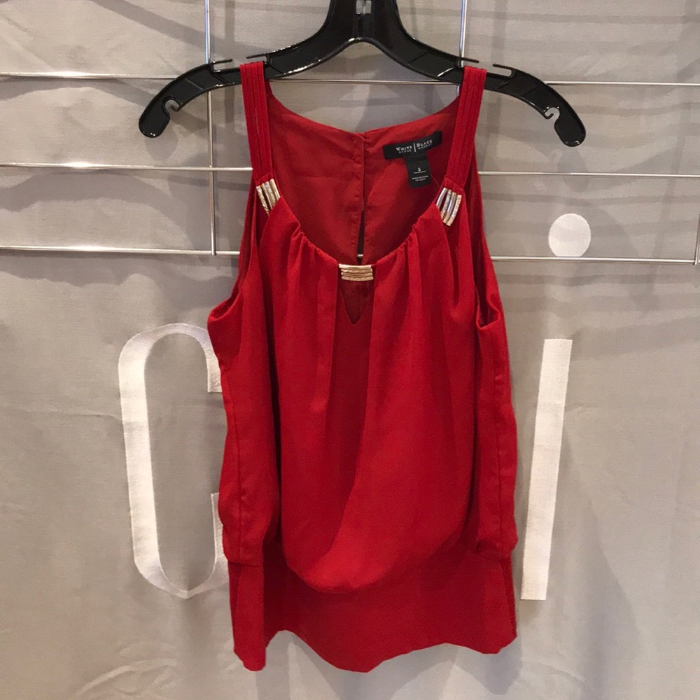 Brand New White House/Black Market Red Blouse